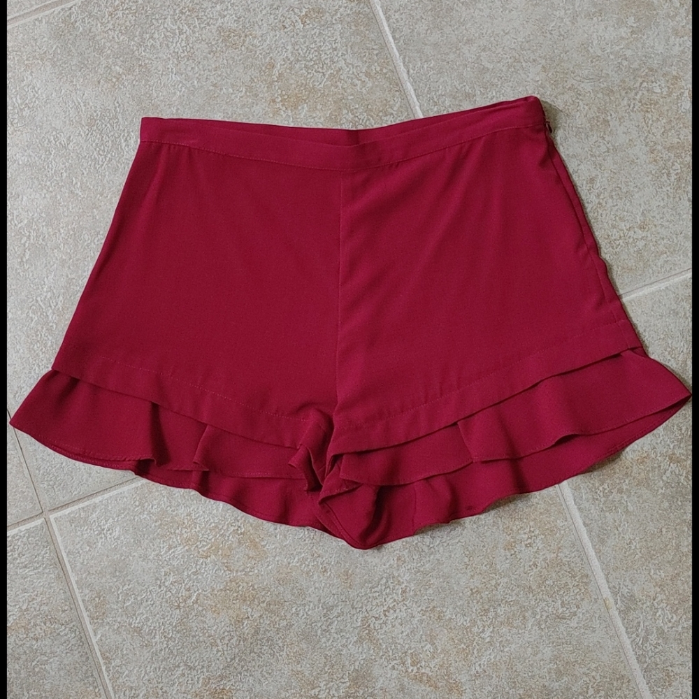 Jack by BB Dakota, high waist ruffle shorts, size6